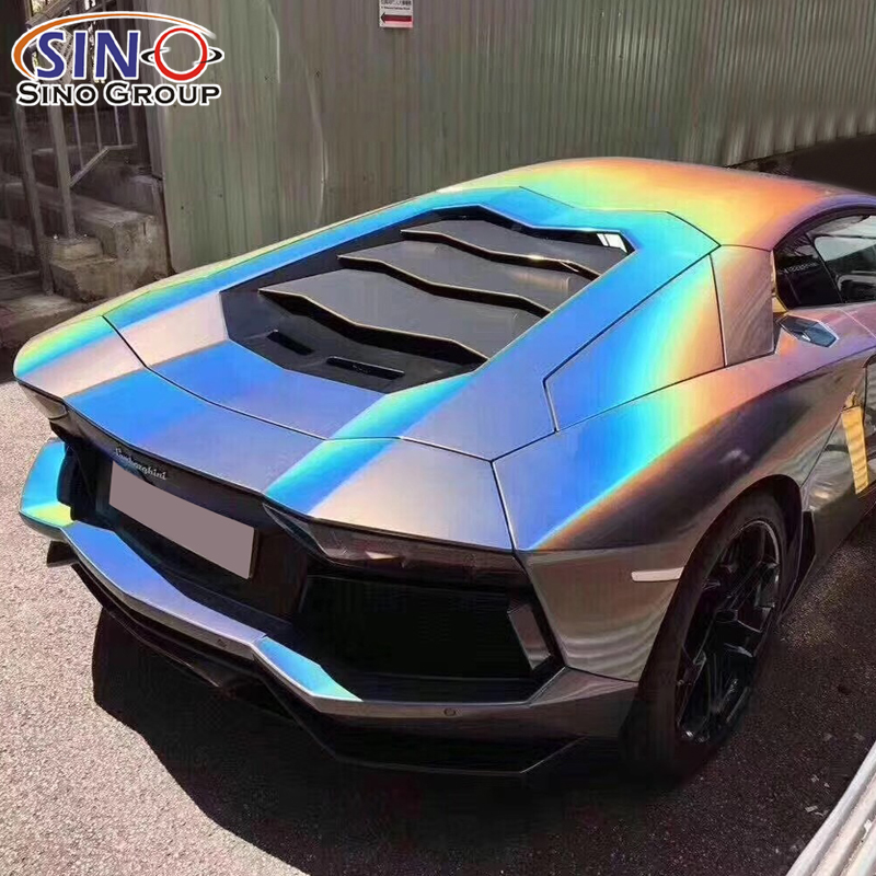 CL-IL Adesivo in vinile per avvolgere l'auto con iridescenze glitter arcobaleno
